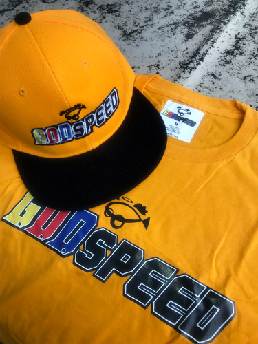 TWO AGREE - G.O.D.SPEED™ Glory Gold Starter Cap and Print Tee Pack